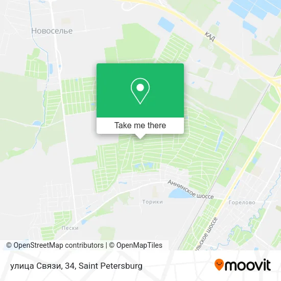 улица Связи, 34 map