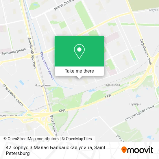 42 корпус 3 Малая Балканская улица map