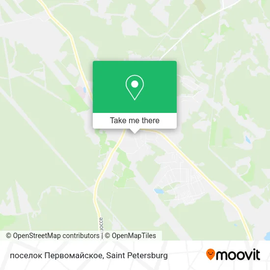 поселок Первомайское map