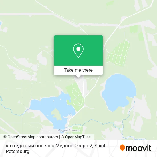 коттеджный посёлок Медное Озеро-2 map