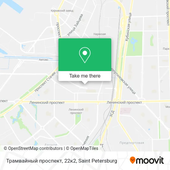 Трамвайный проспект, 22к2 map