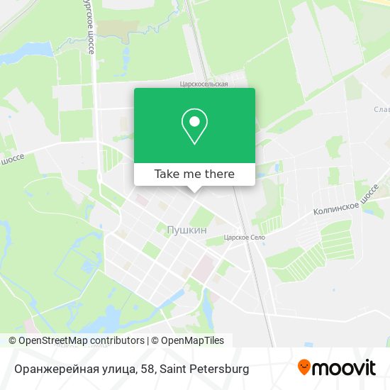 Оранжерейная улица, 58 map