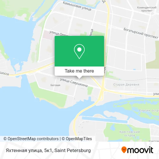 Яхтенная улица, 5к1 map