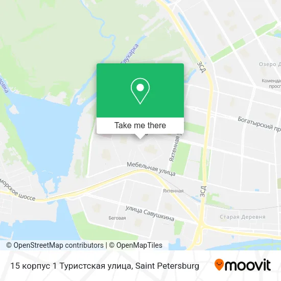 15 корпус 1 Туристская улица map