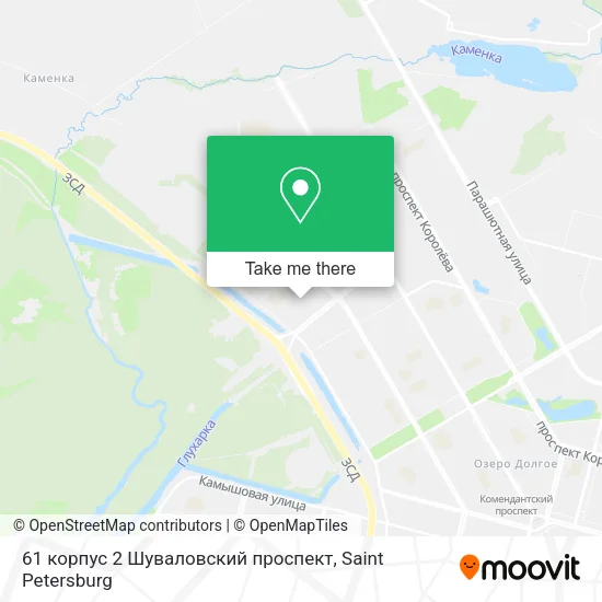 61 корпус 2 Шуваловский проспект map