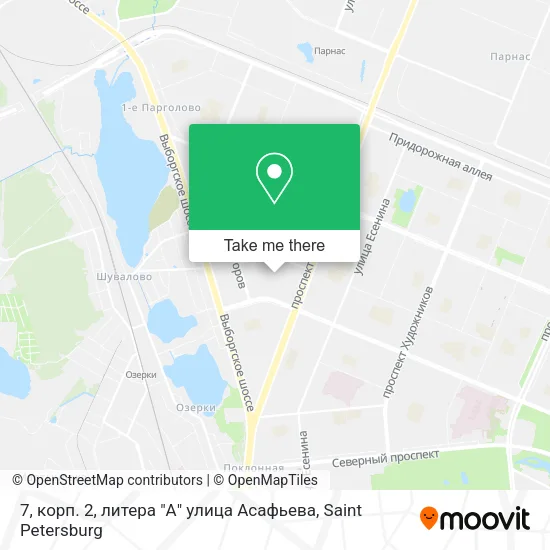 7, корп. 2, литера "А" улица Асафьева map