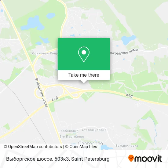Выборгское шоссе, 503к3 map