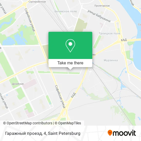 Гаражный проезд, 4 map