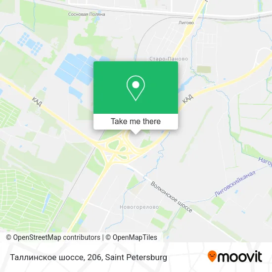 Таллинское шоссе, 206 map