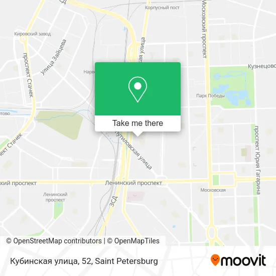 Кубинская улица, 52 map