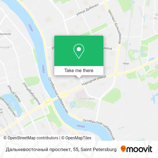 Дальневосточный проспект, 55 map