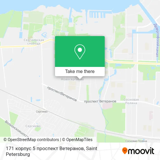 171 корпус 5 проспект Ветеранов map