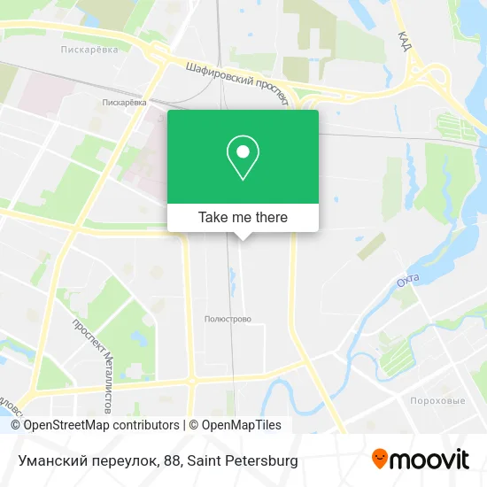 Уманский переулок, 88 map