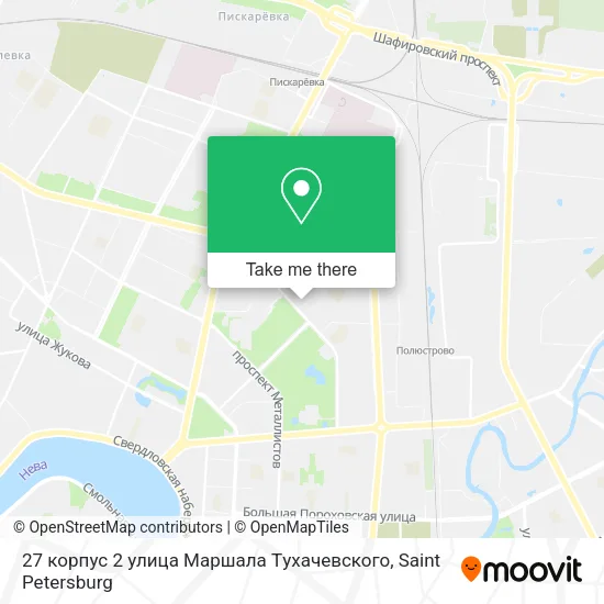 27 корпус 2 улица Маршала Tухачевского map