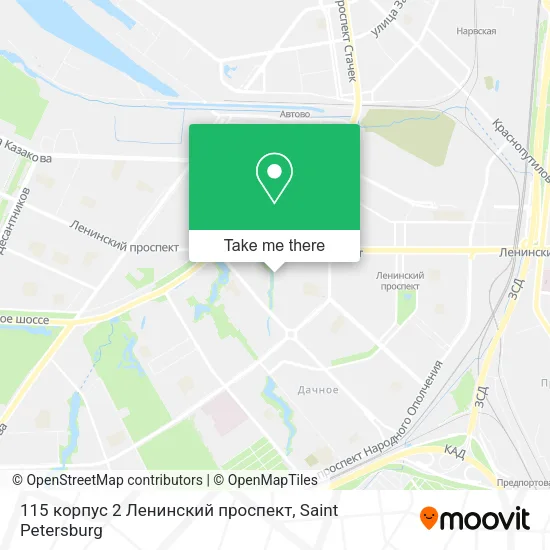 115 корпус 2 Ленинский проспект map