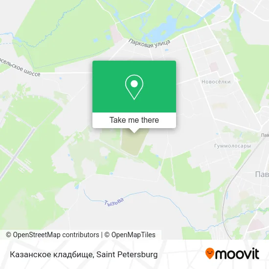 Казанское кладбище map