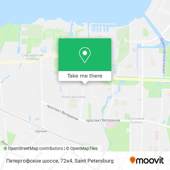 Петергофское шоссе, 72к4 map