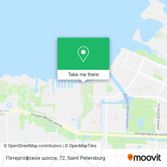 Петергофское шоссе, 72 map