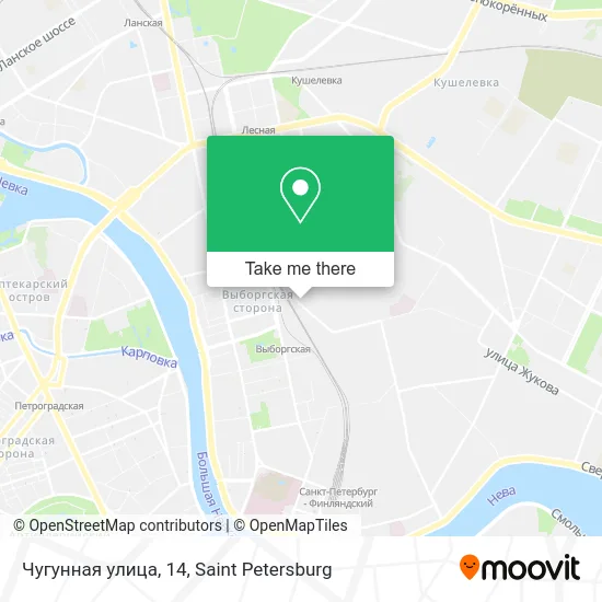 Чугунная улица, 14 map