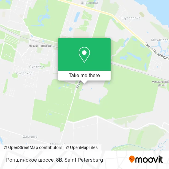 Ропшинское шоссе, 8В map