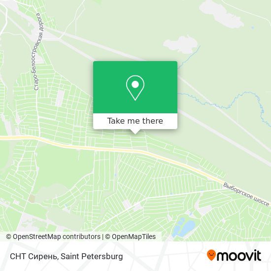 СНТ Сирень map