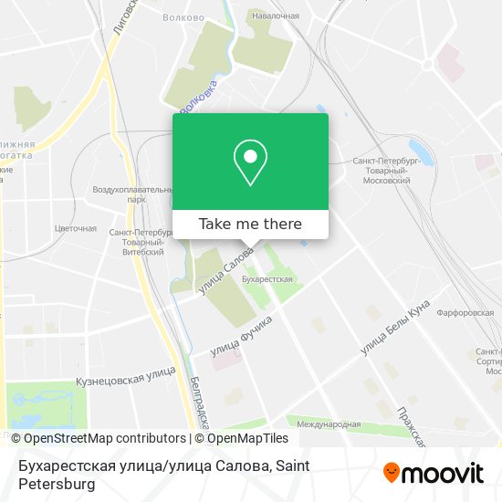 Бухарестская улица / улица Салова map