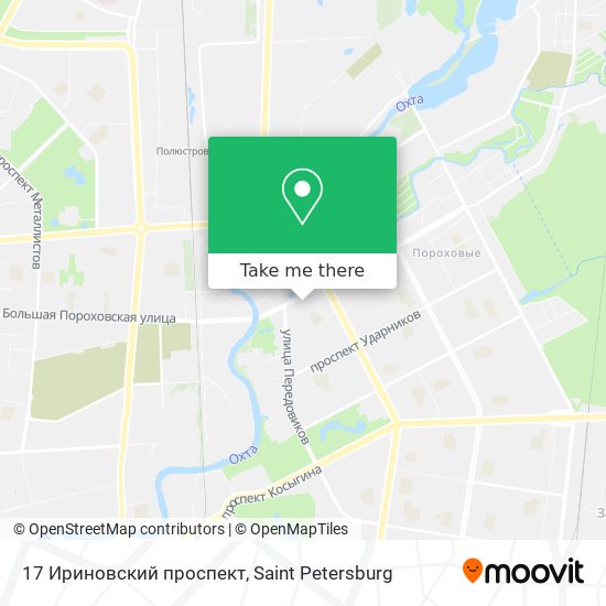 17 Ириновский проспект map