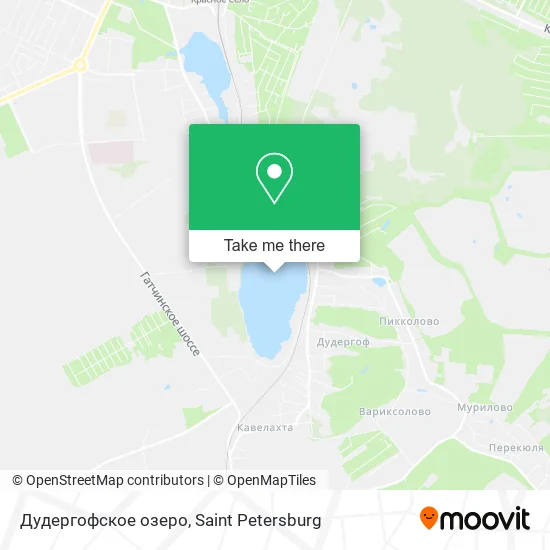 Дудергофское озеро map