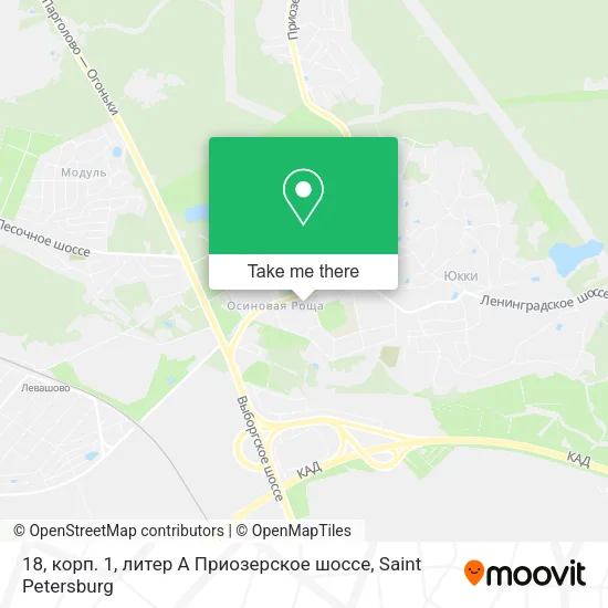 18, корп. 1, литер А Приозерское шоссе map