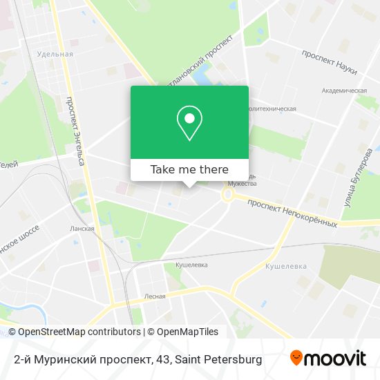 2-й Муринский проспект, 43 map