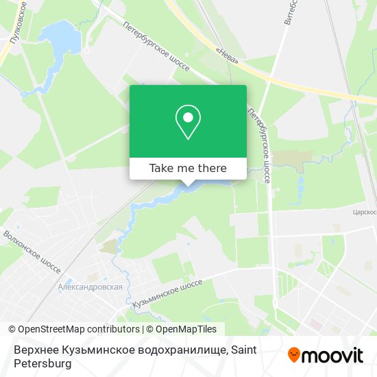 Верхнее Кузьминское водохранилище map