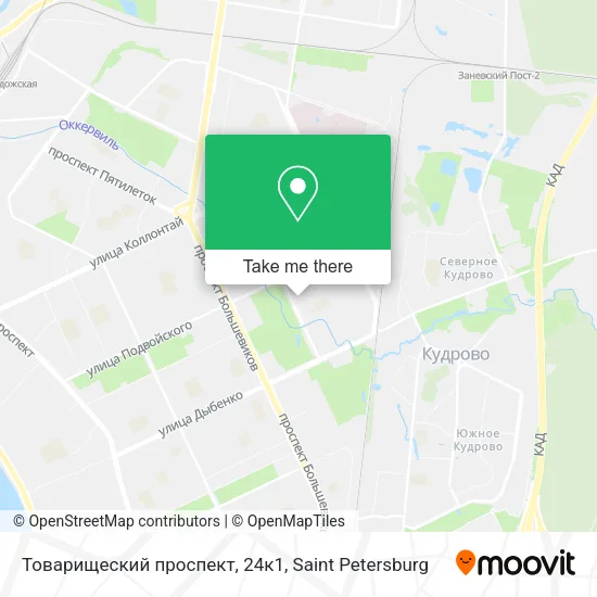 Товарищеский проспект, 24к1 map