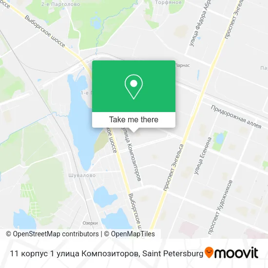 11 корпус 1 улица Композиторов map