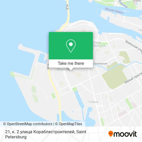 21, к. 2 улица Кораблестроителей map
