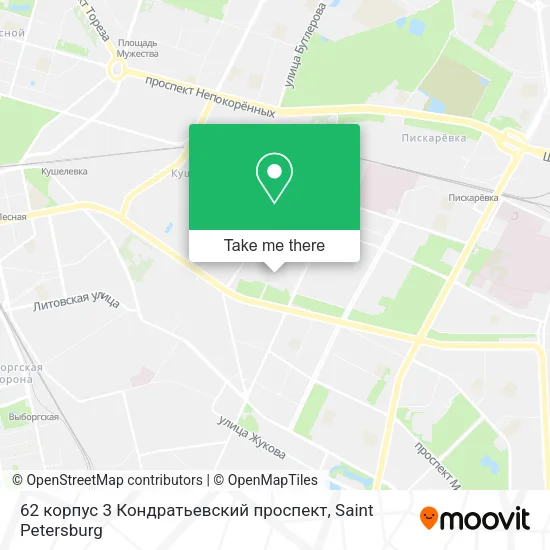 62 корпус 3 Кондратьевский проспект map