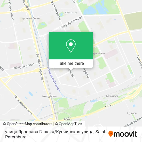 улица Ярослава Гашека / Купчинская улица map