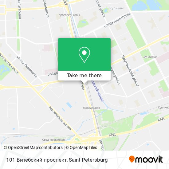 101 Витебский проспект map
