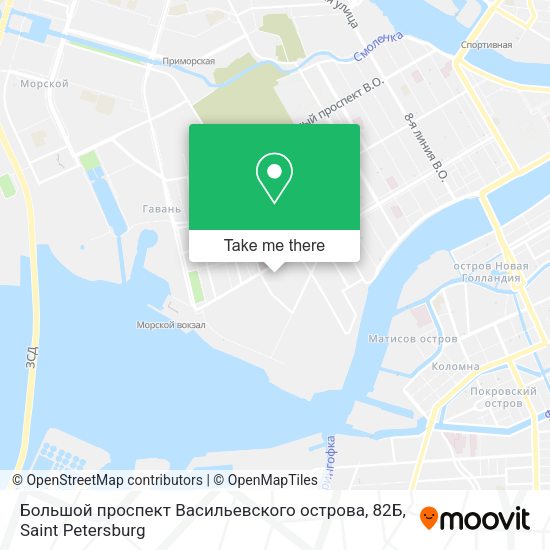 Большой проспект Васильевского острова, 82Б map