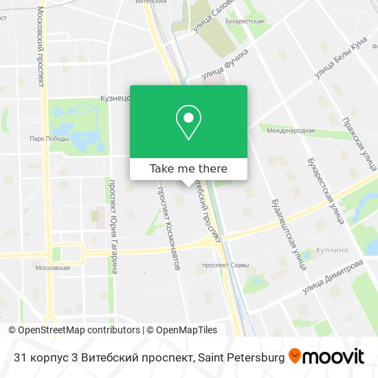 31 корпус 3 Витебский проспект map