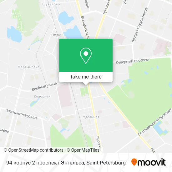 94 корпус 2 проспект Энгельса map