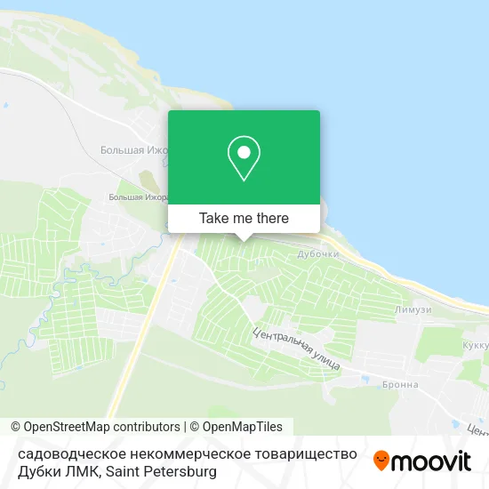 садоводческое некоммерческое товарищество Дубки ЛМК map