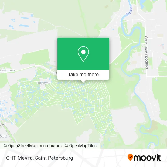 СНТ Мечта map