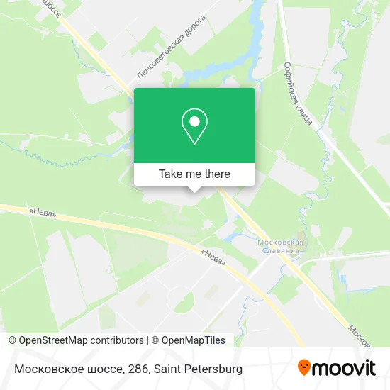 Московское шоссе, 286 map