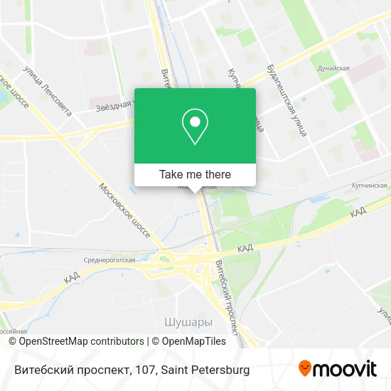 Витебский проспект, 107 map