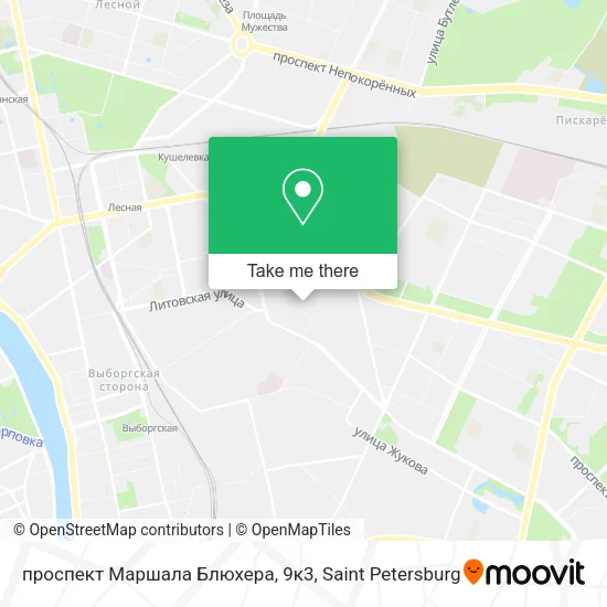 проспект Маршала Блюхера, 9к3 map