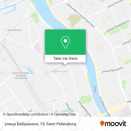 улица Бабушкина, 19 map