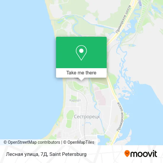 Лесная улица, 7Д map