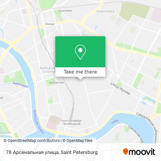 78 Арсенальная улица map