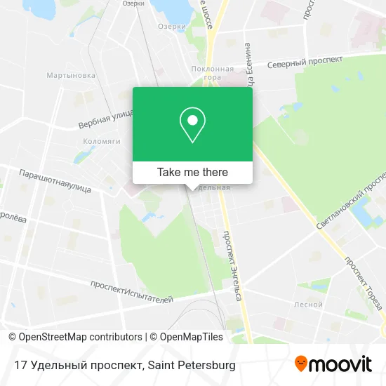 17 Удельный проспект map
