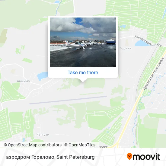 аэродром Горелово map